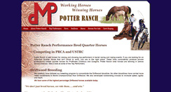 Desktop Screenshot of potterranch.com