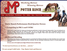 Tablet Screenshot of potterranch.com